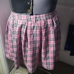 Hot topic plaid skirt plus size 3
